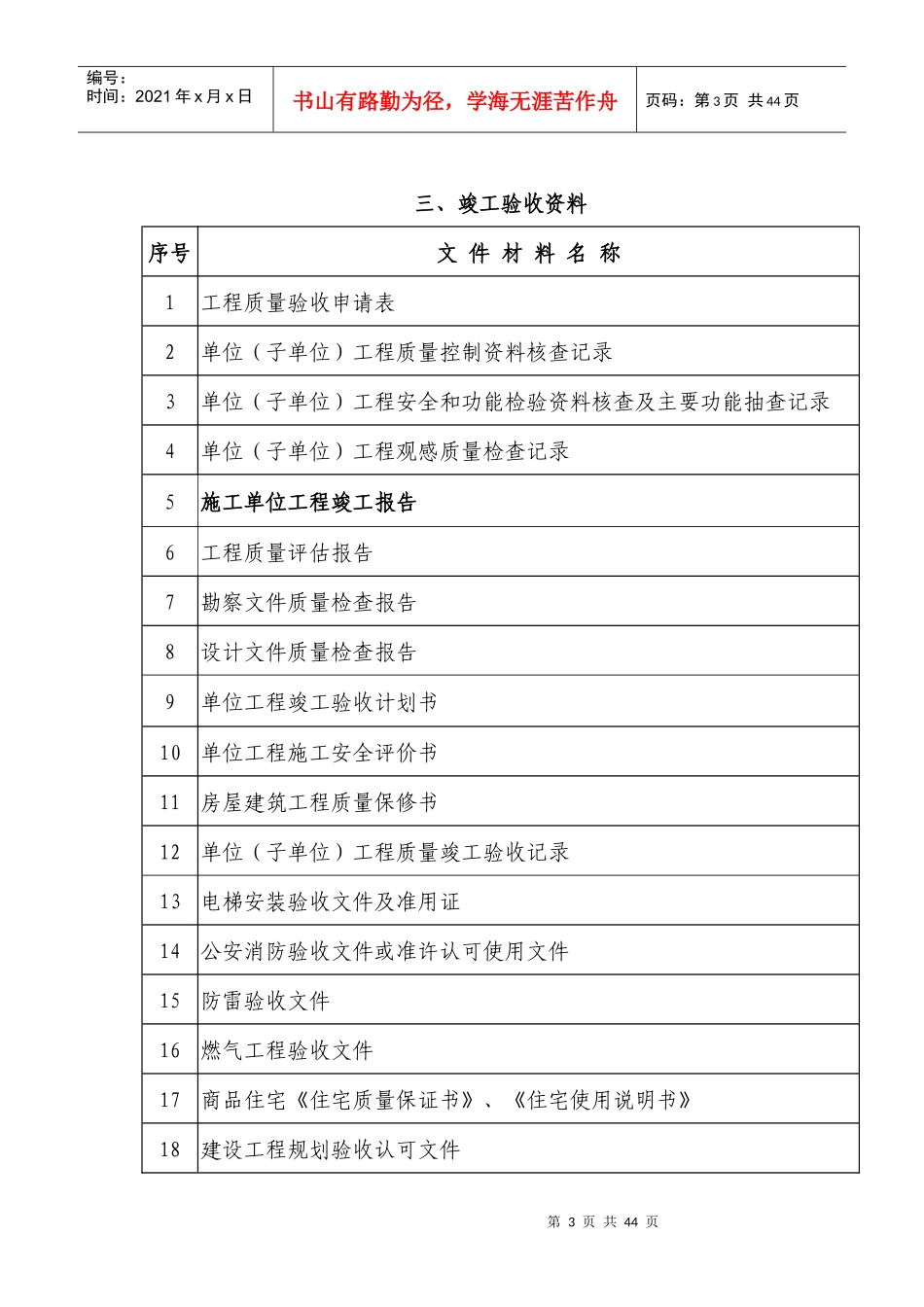 顺德档案馆资料移交样板_第3页