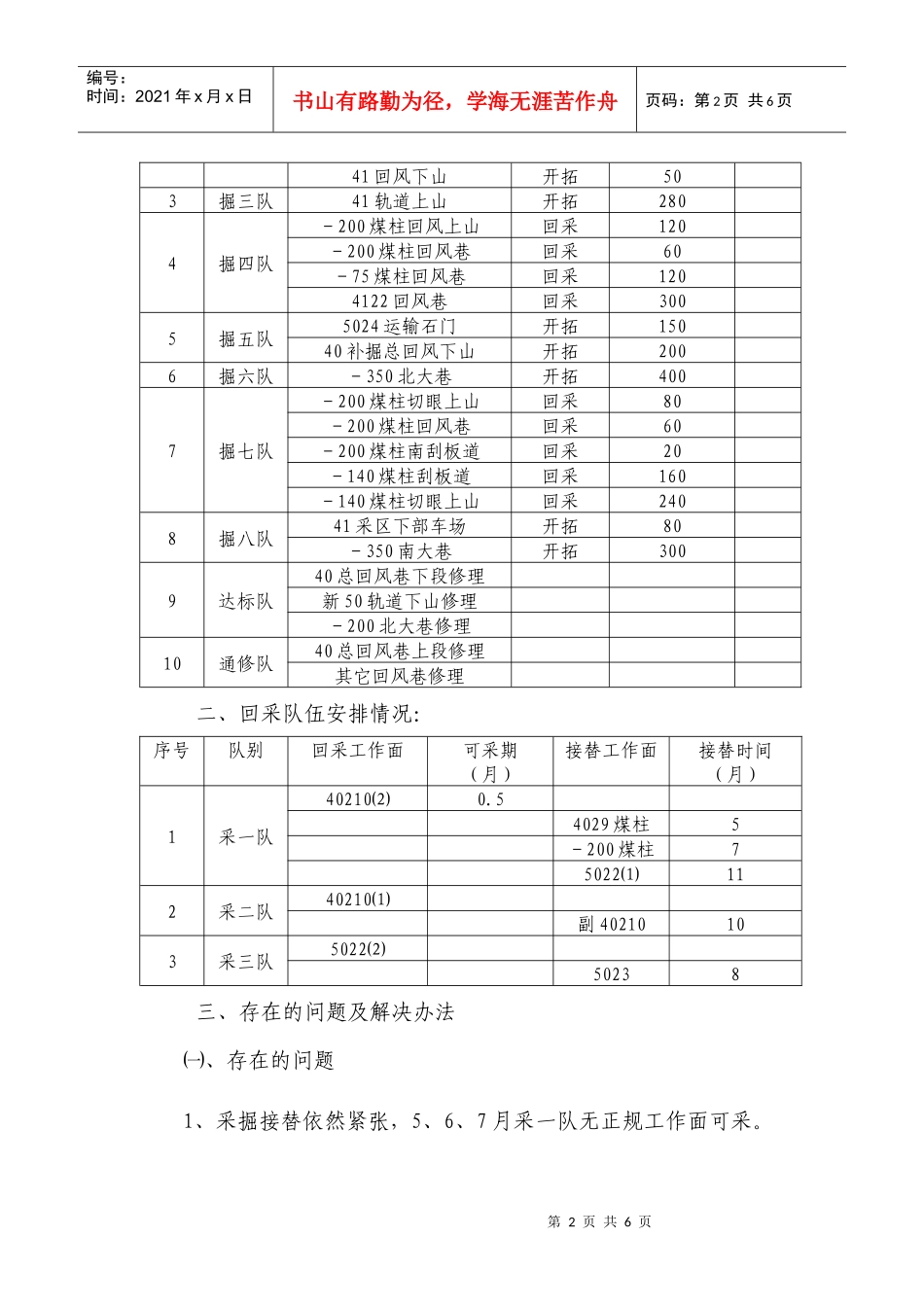 现场办公会议工作汇报_第2页