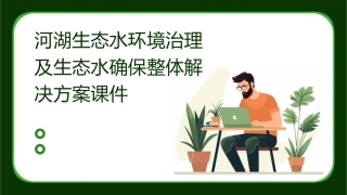 河湖生态水环境治理及生态水确保整体解决方案课件