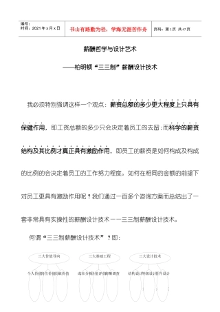 薪酬哲学与设计艺术