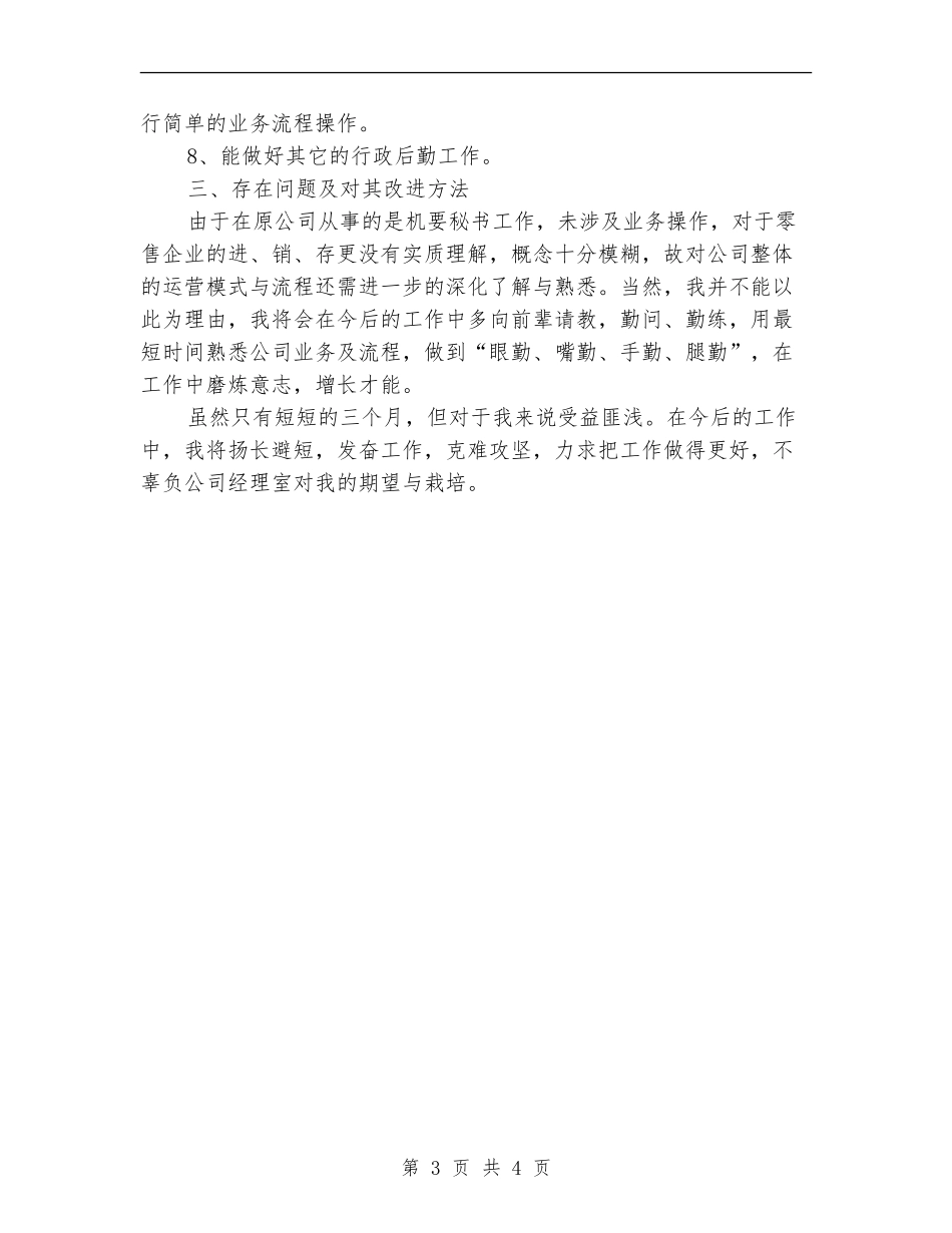 2024年11月试用期转正工作总结范文3_第3页