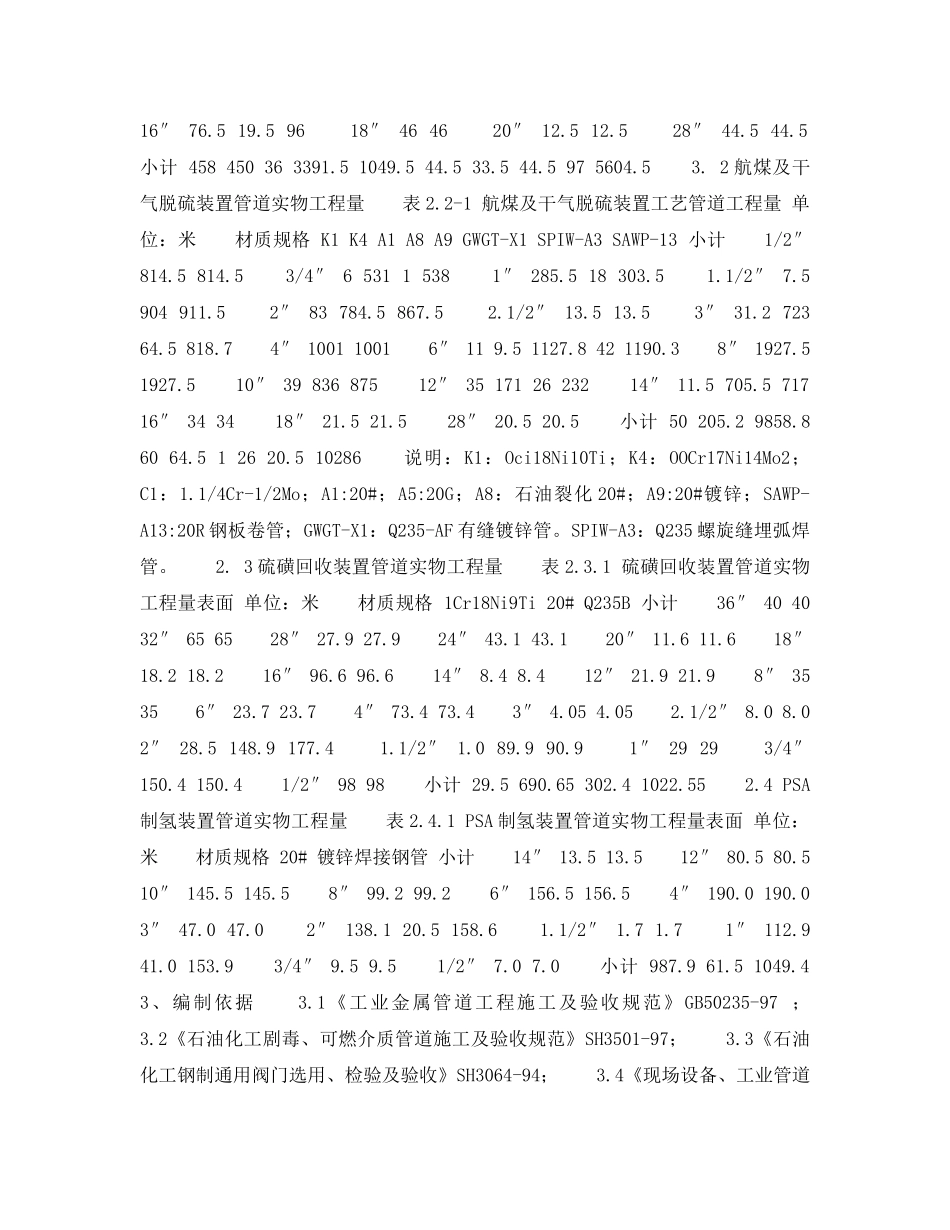 《安全管理资料》之工艺管道工程安装施工组织设计 _第2页