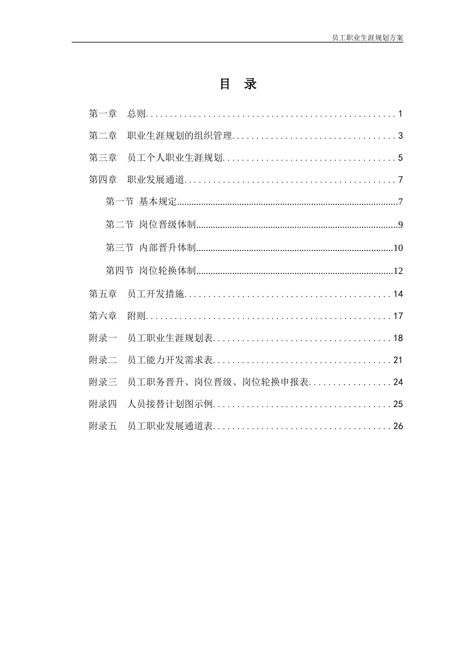 某某服装有限公司员工职业生涯规划方案_第2页