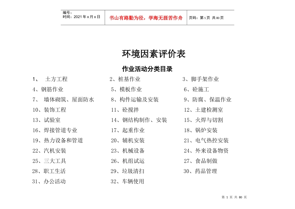 环境因素评价表_第1页