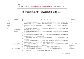 法治县(市_区)创建考评标准