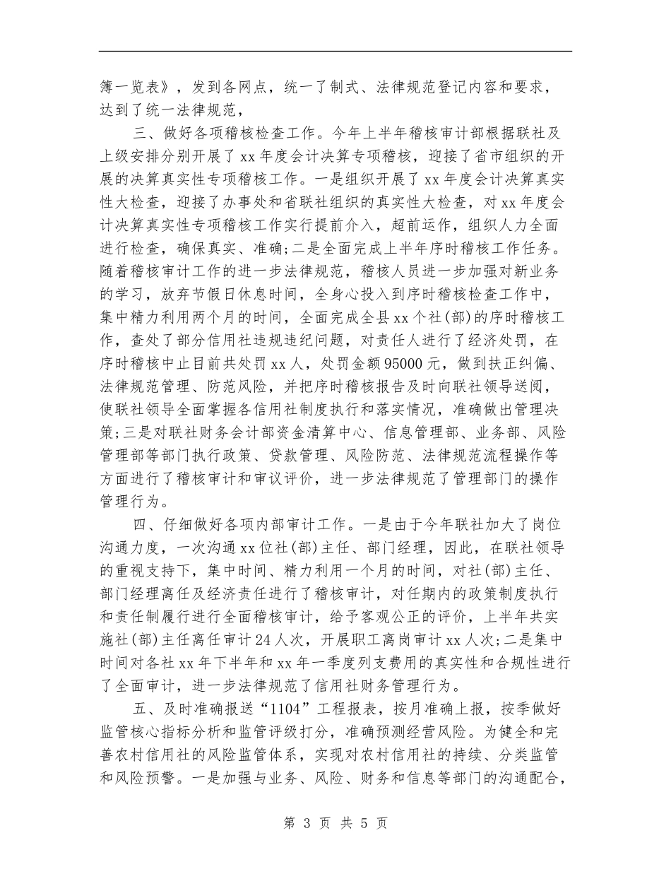 审计部半年工作总结范文_第3页