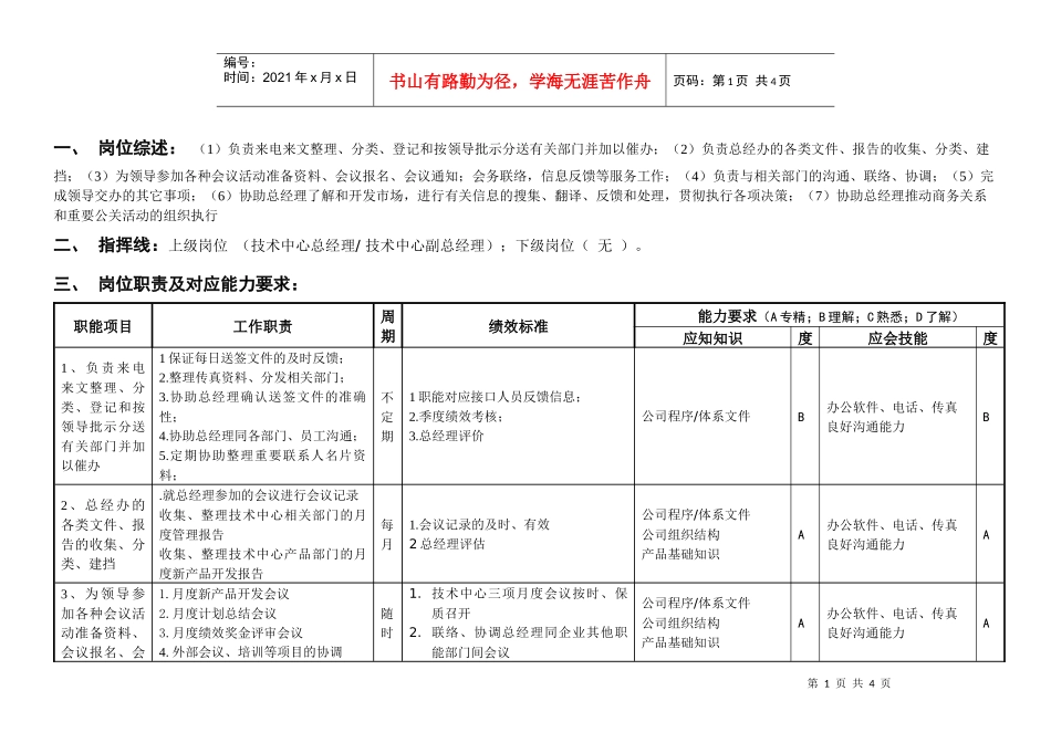敏孚机械总经办秘书050901_第1页