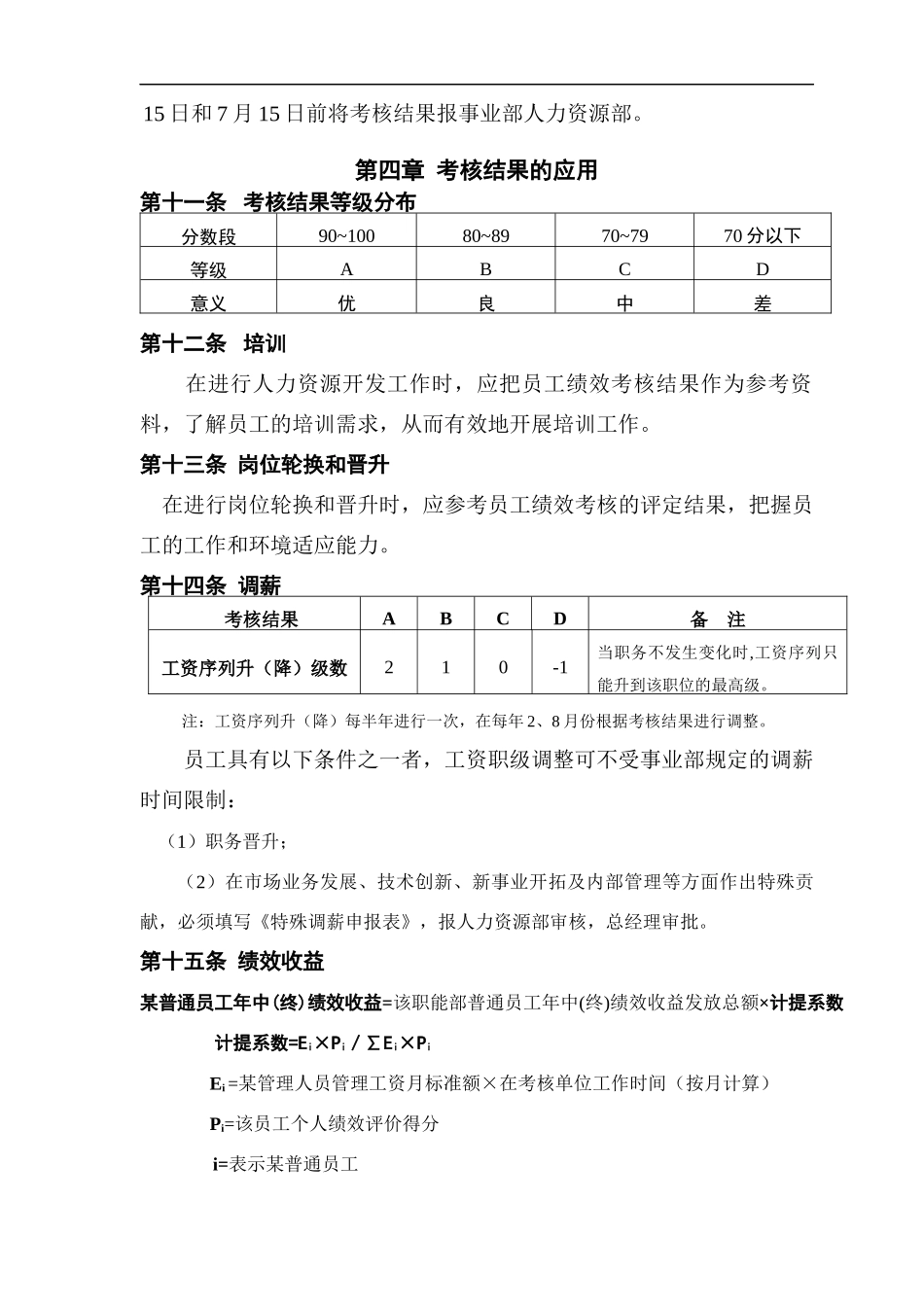 经典模板工具美的绩效考核模板doc1029236091_第3页