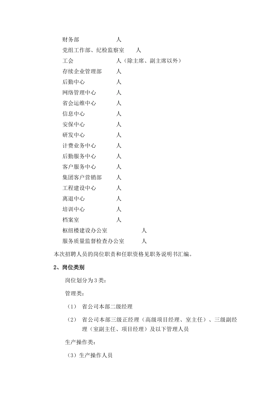 某通信公司竞聘上岗实施办法_第3页