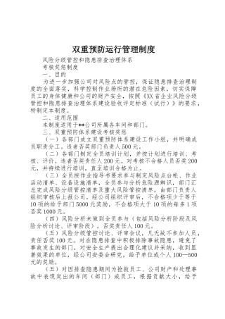 双重预防运行管理规章制度  (2)