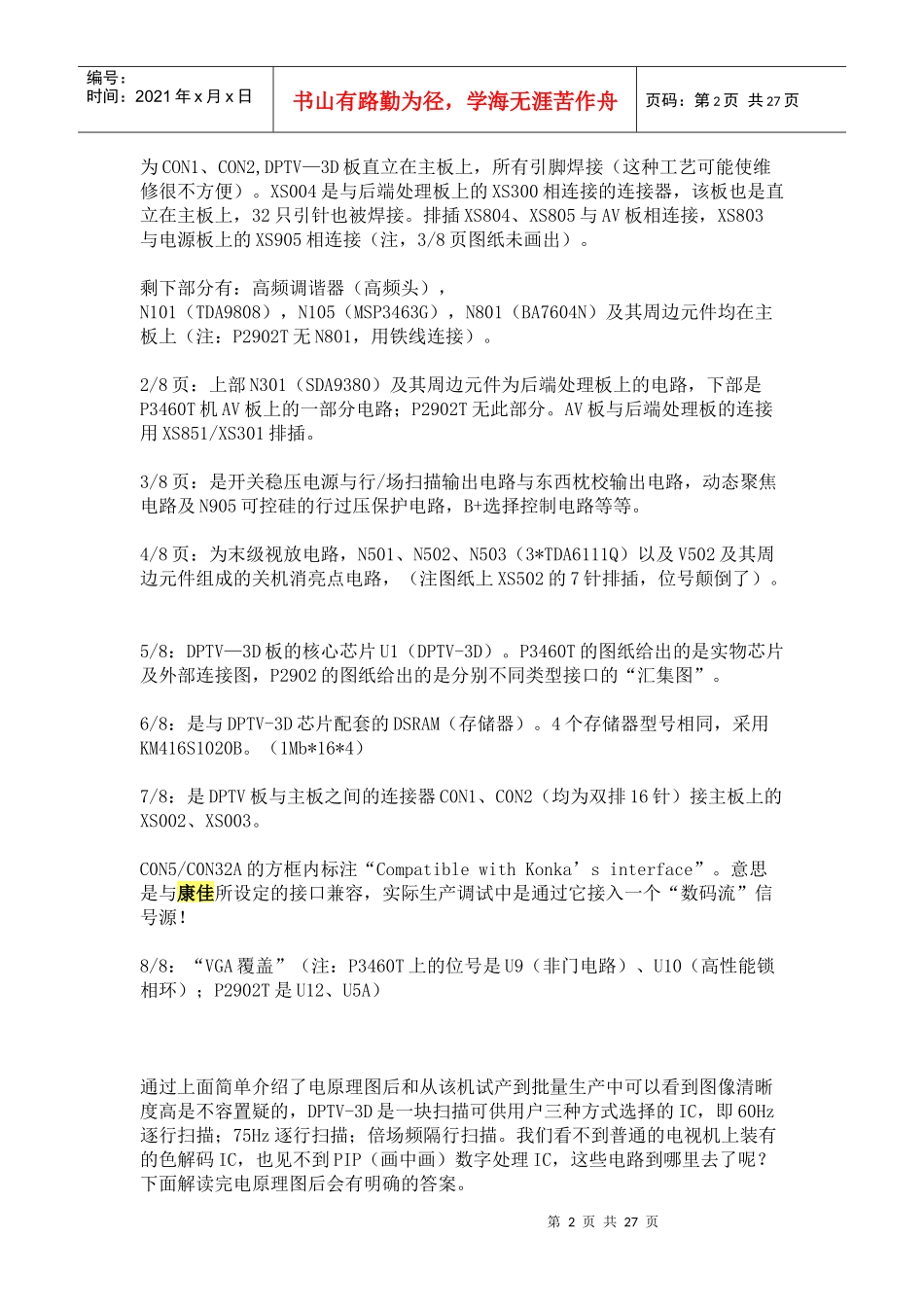 康佳高清培训内部资料_第2页