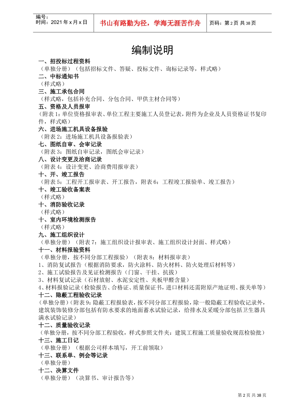 竣工档案移交书_第3页