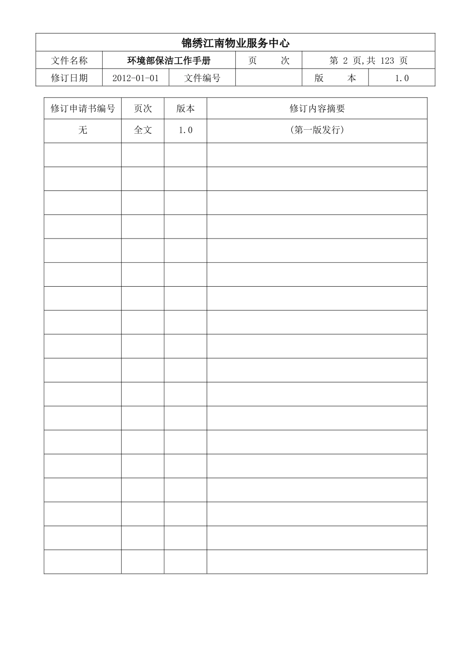 环境部保洁工作手册_第2页