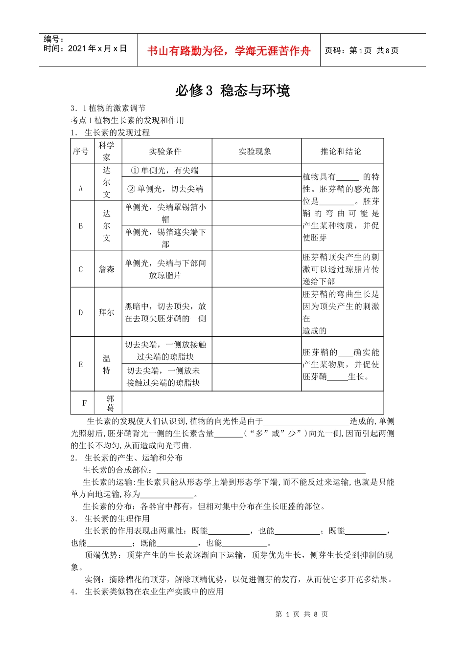 必修3 稳态与环境_第1页