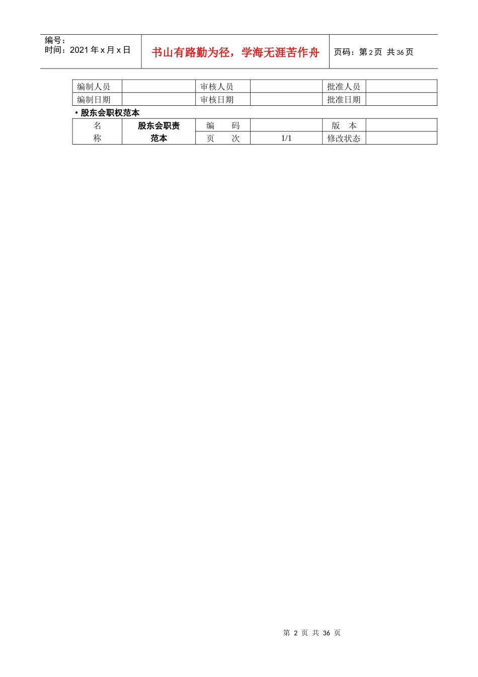 组织机构部门工作职责模板_第2页