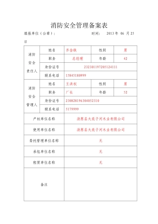 重点单位档案卷