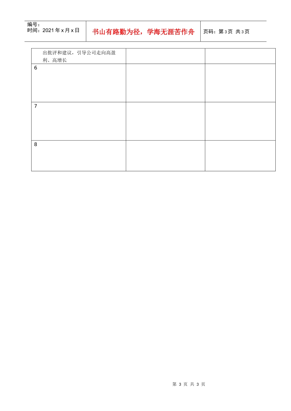 某软件公司营运总监职位说明书_第3页