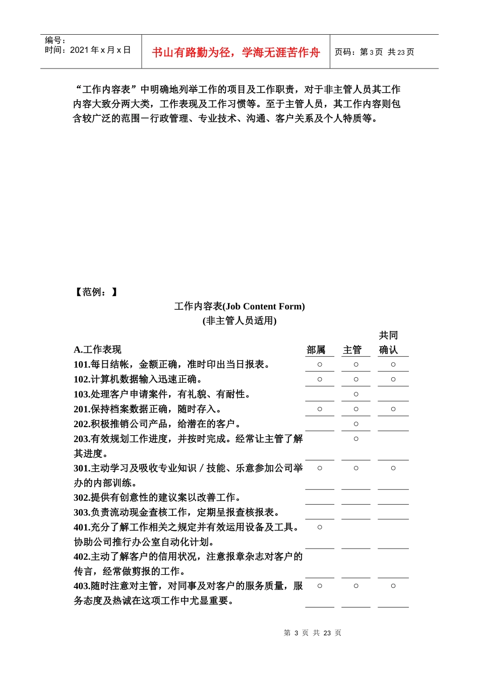 绩效考核手册考核表_第3页