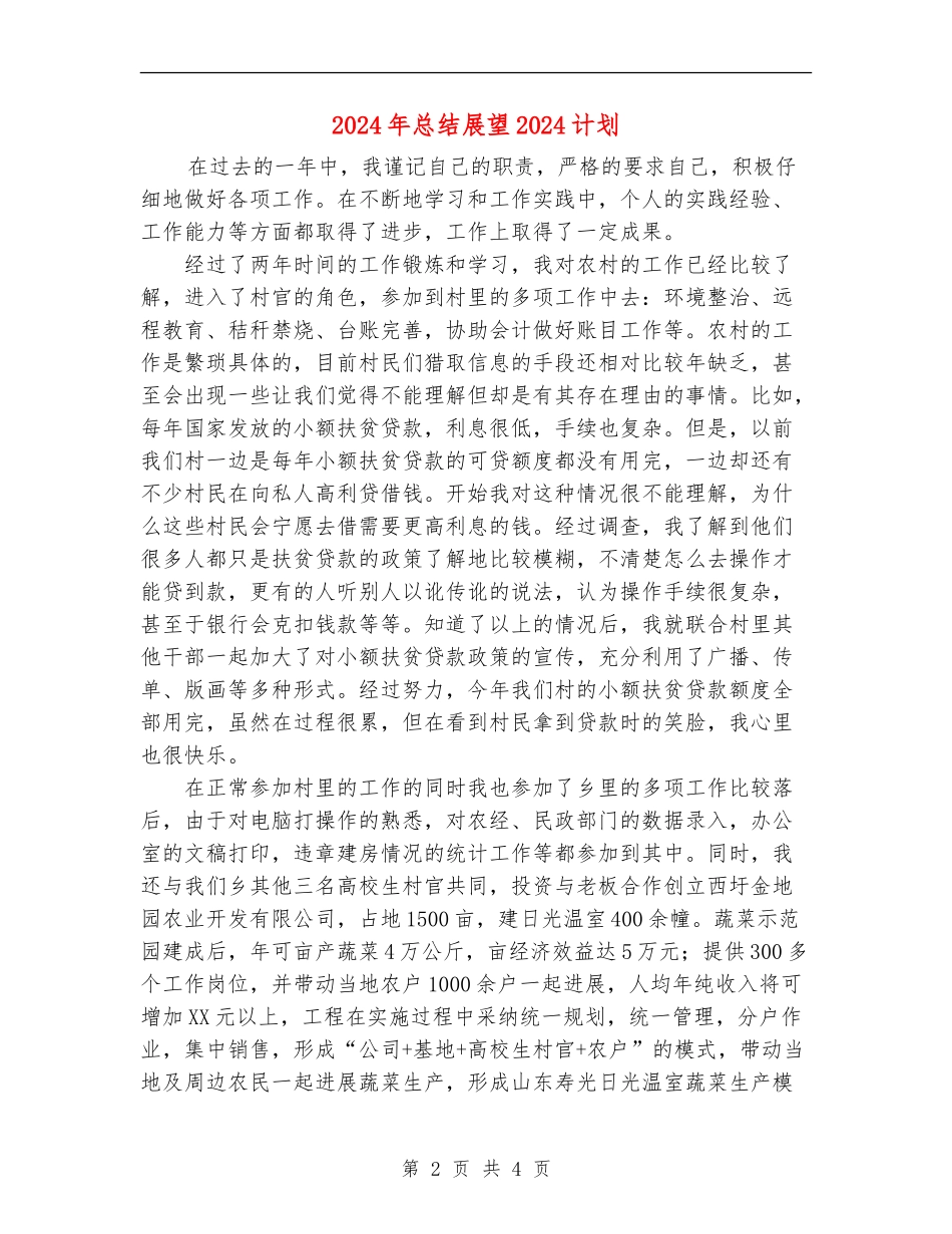 2024年总结展望2024计划_第2页