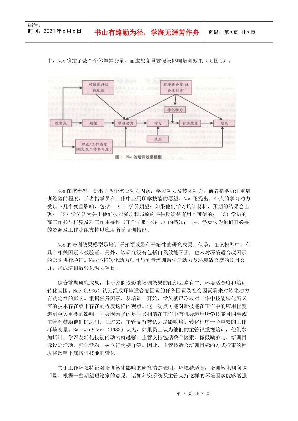 影响企业人力资源培训效果的组织因素分析_第2页