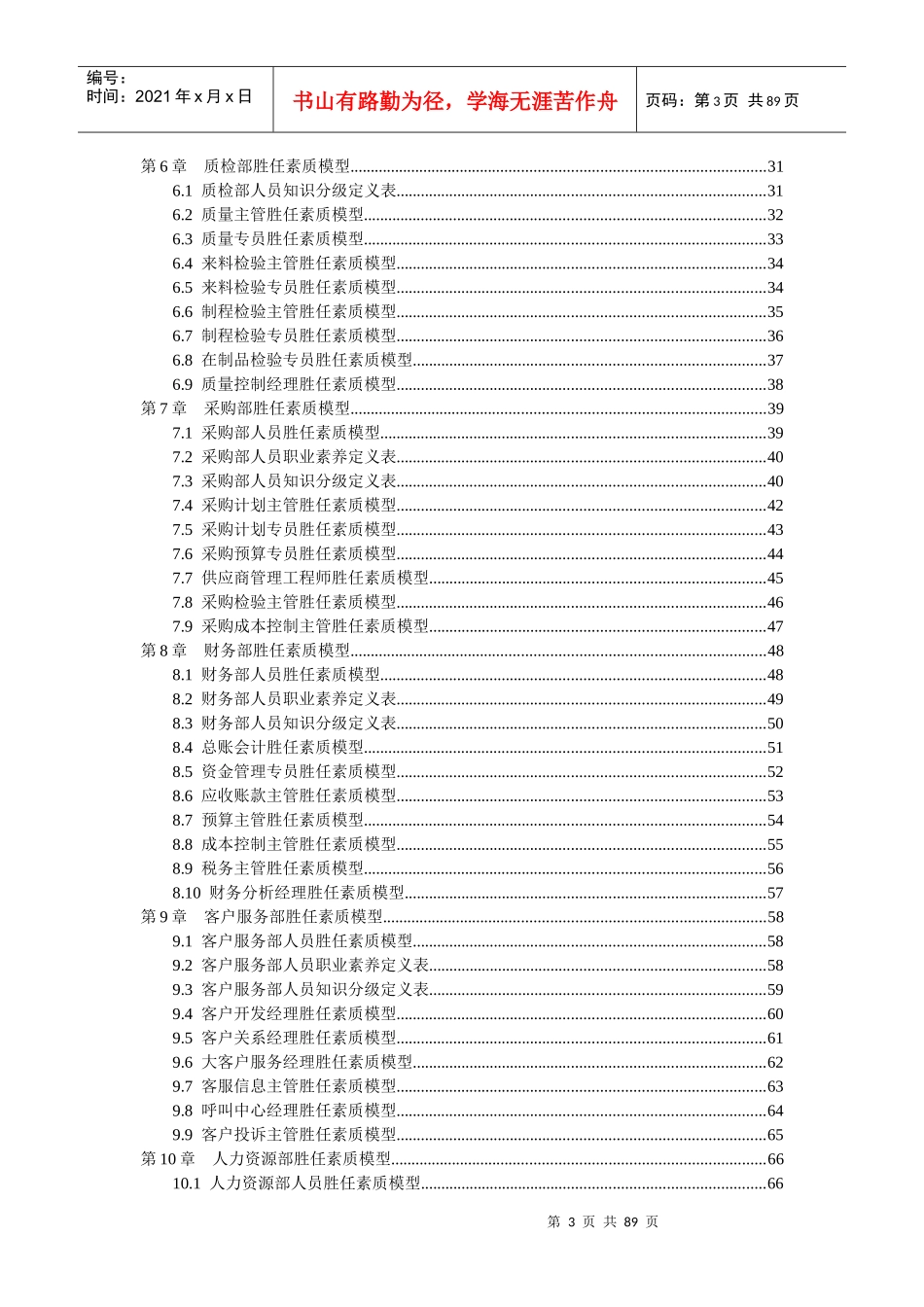 弗布克人力资源管理操作实务系列《员工胜任素质模型全案》_第3页
