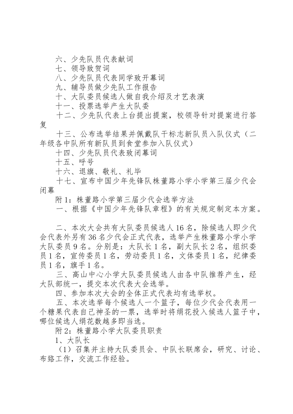 郑州中学附属小学石楠路校区少代会规章制度细则_第3页