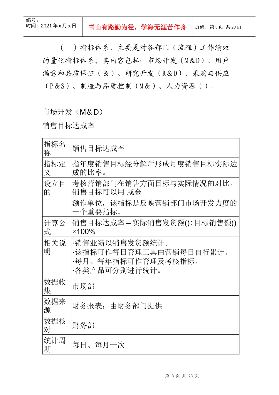 某公司KPI指标体系_第3页