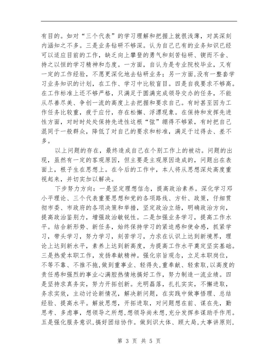 政府办公室个人自查整改措施_第3页
