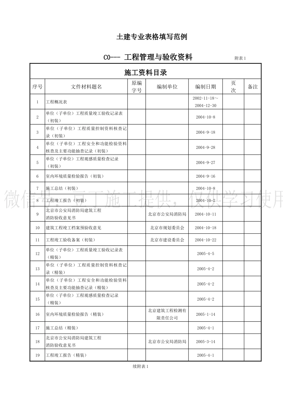 建筑工程资料填写范例培训资料_第1页