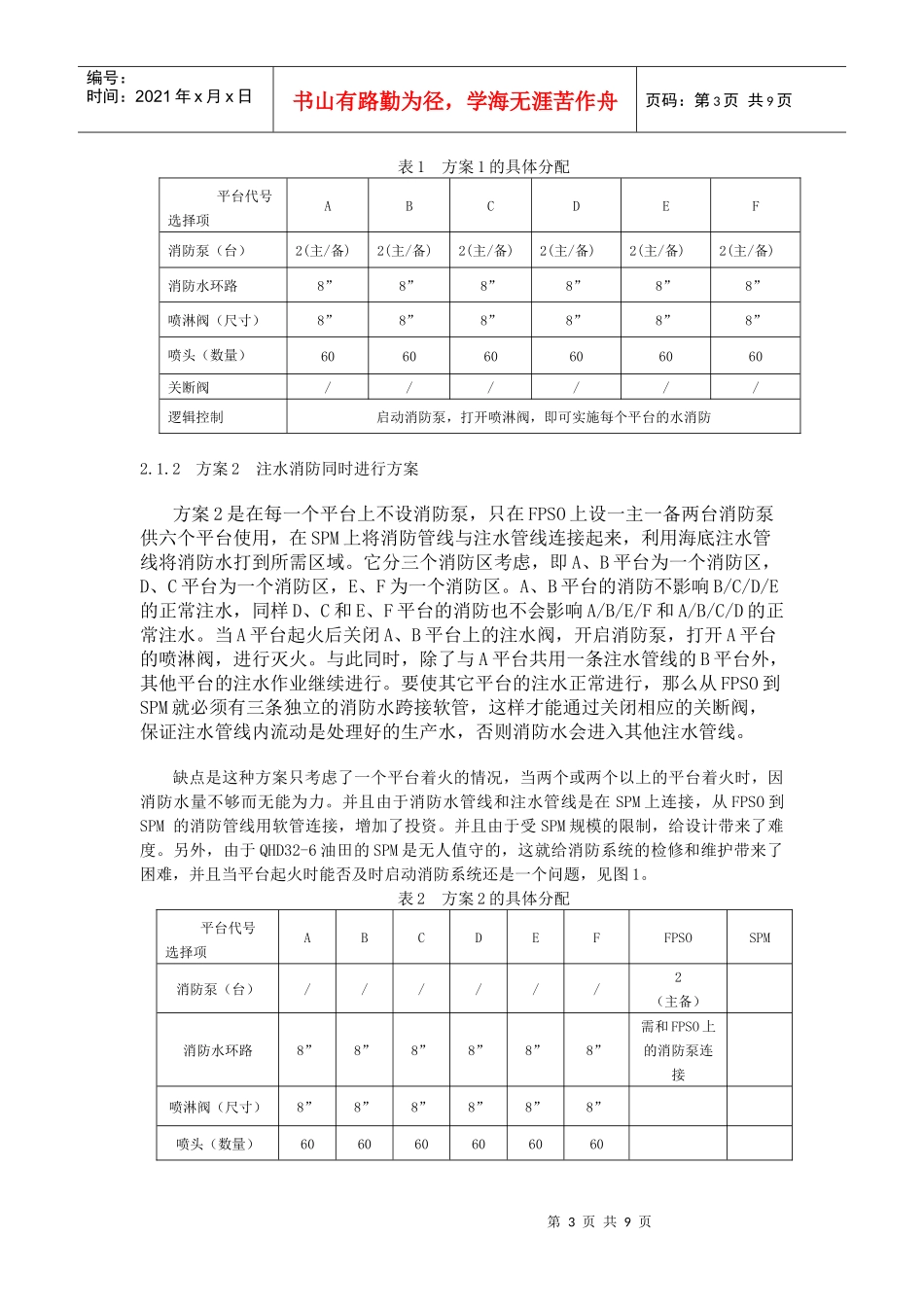 秦皇岛某油田消防水优化方案_第3页