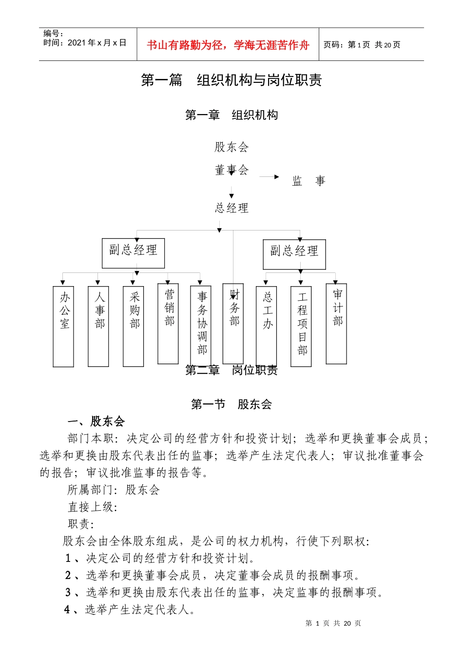 组织机构与岗位职责_第1页