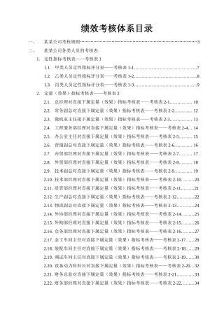 某公司绩效考核全套流程表格(doc78)（DOC74页）