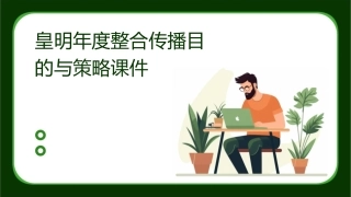 皇明年度整合传播目的与策略课件