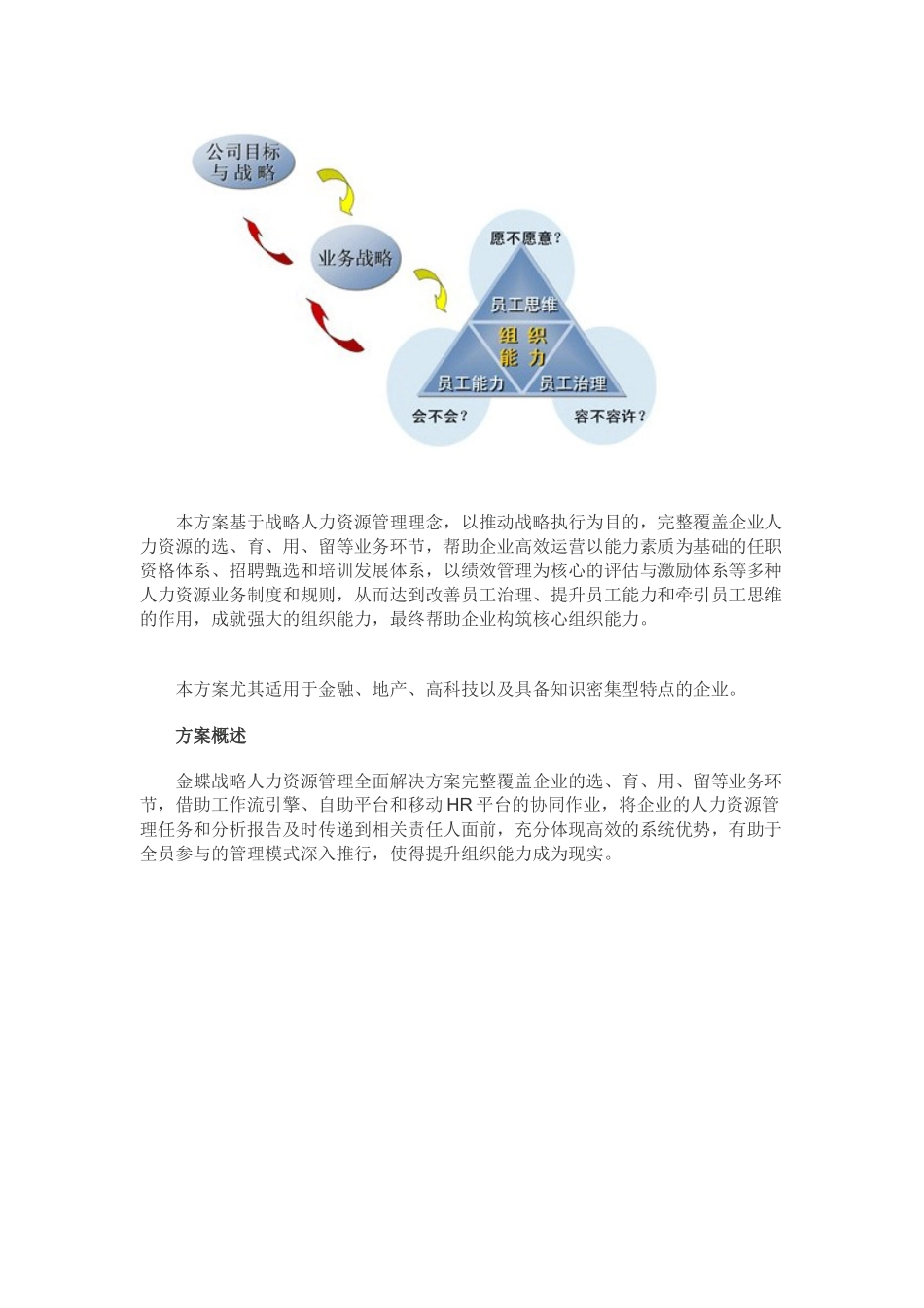 金蝶战略人力资源管理全面解决方案_第2页