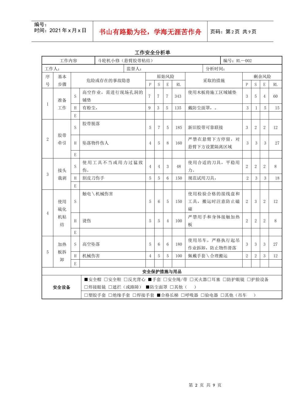 燃料工作安全分析单_第2页