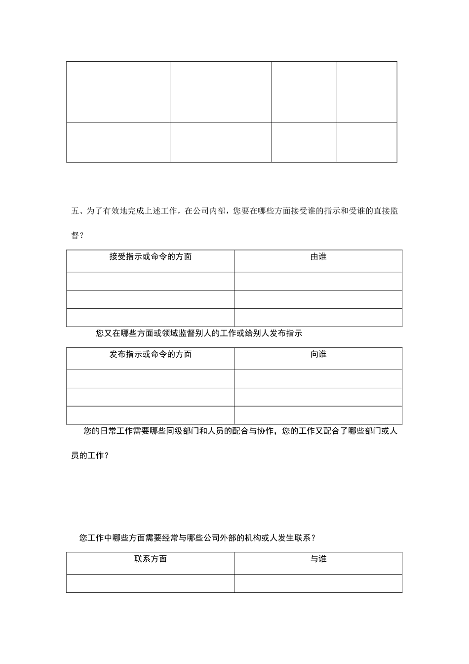 某某电路公司工作分析访谈_第2页