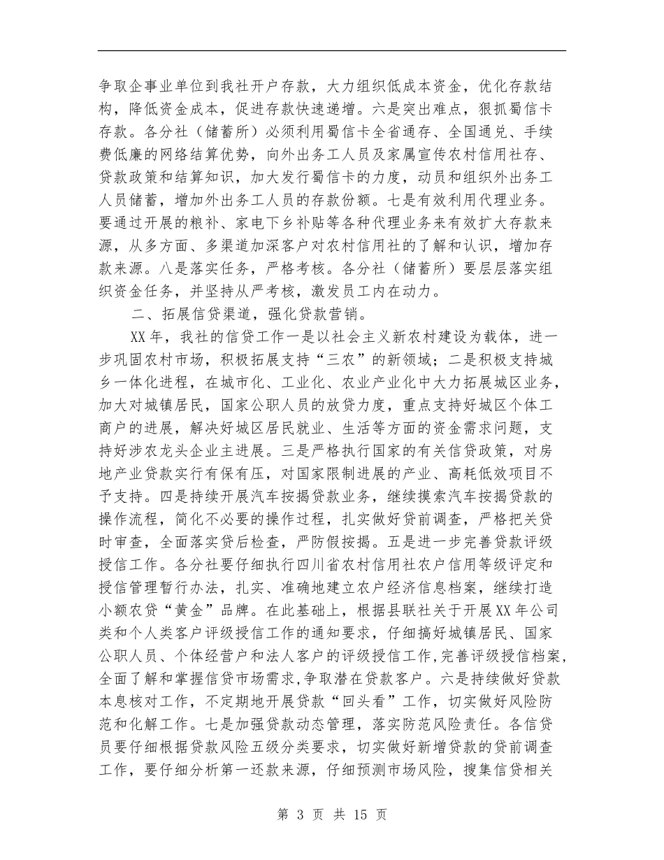 2024信用社年度工作要点范文_第3页