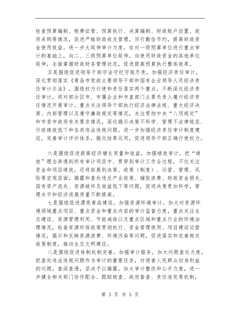 优秀审计局工作计划_第3页