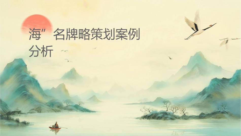 海尔”名牌战略策划案例分析课件_第1页