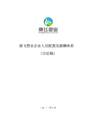 (定岗定编)人员配置及岗位职责