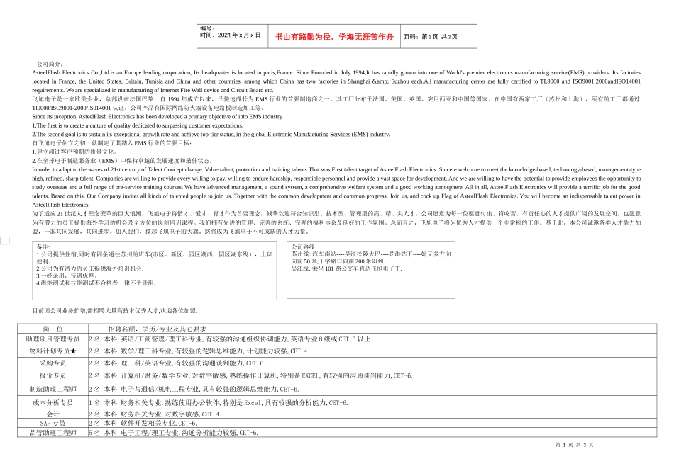 飞旭校园招聘_第1页