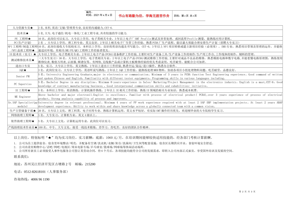 飞旭校园招聘_第2页