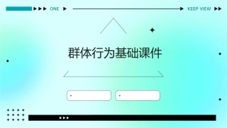 群体行为篇群体行为基础课件