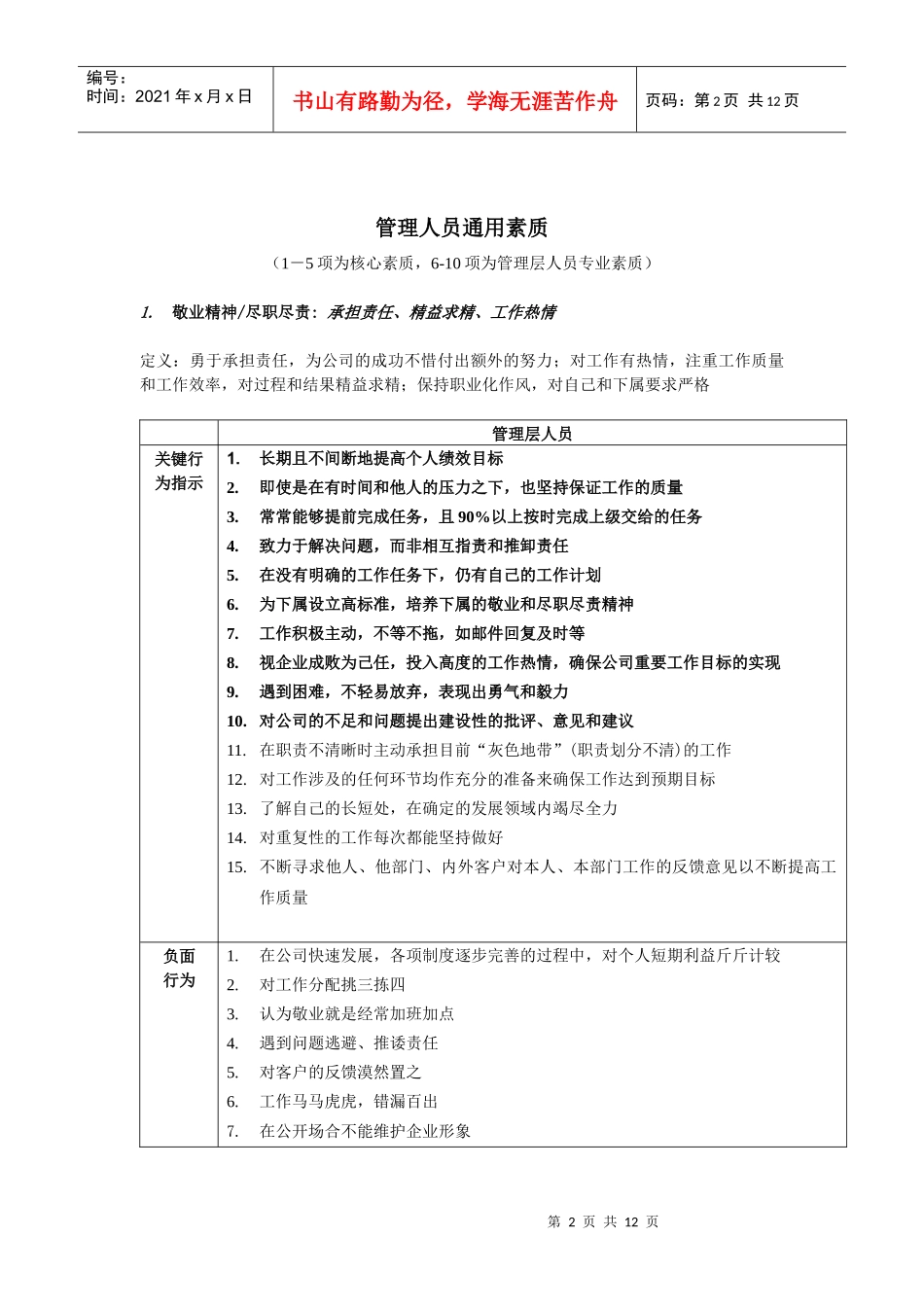 管理层人员通用素质模型_第2页