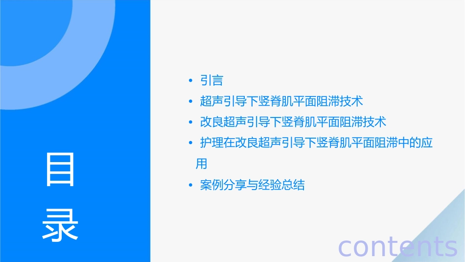 改良超声引导下竖脊肌平面阻滞护理课件_第2页