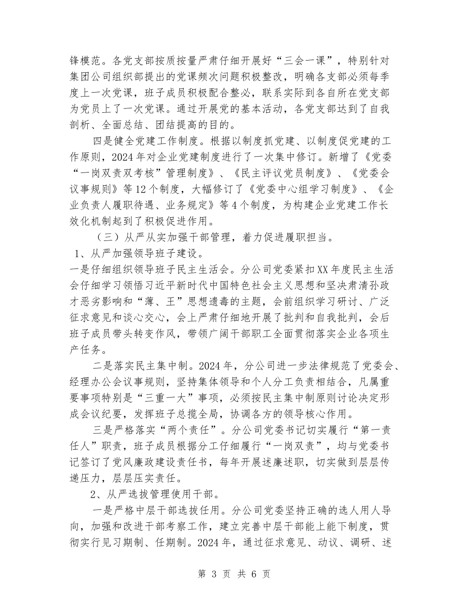 分公司党委2024年党建工作总结_第3页