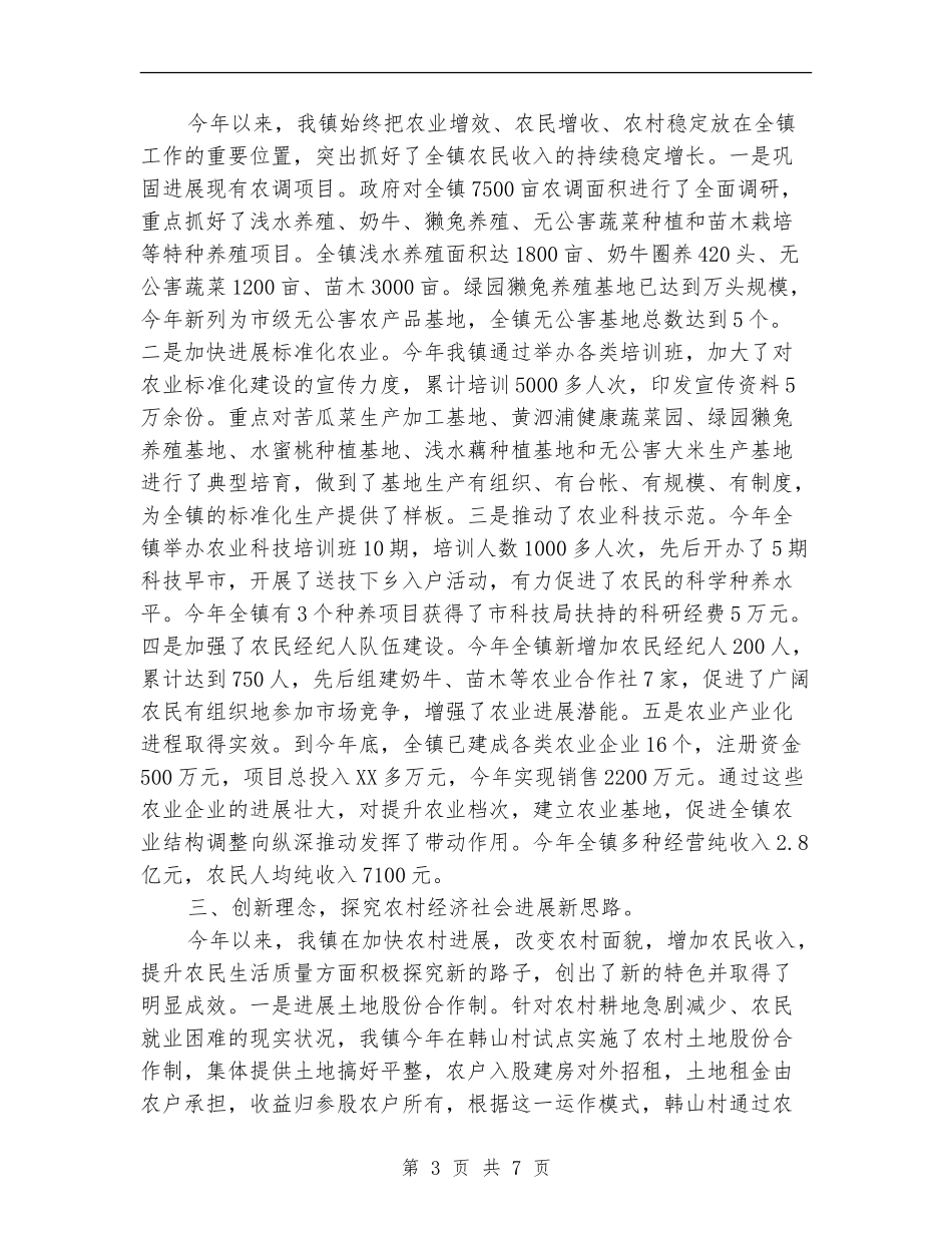 乡镇政府工作总结_第3页