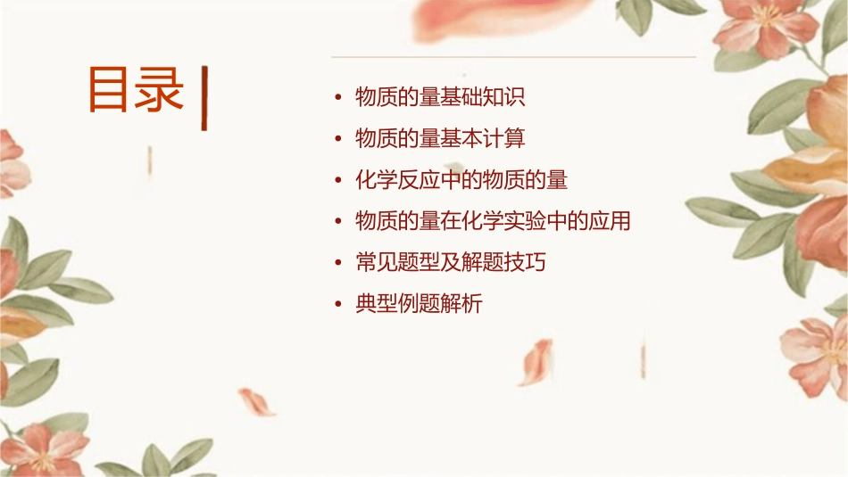 届高三第一轮复习物质的量课件_第2页