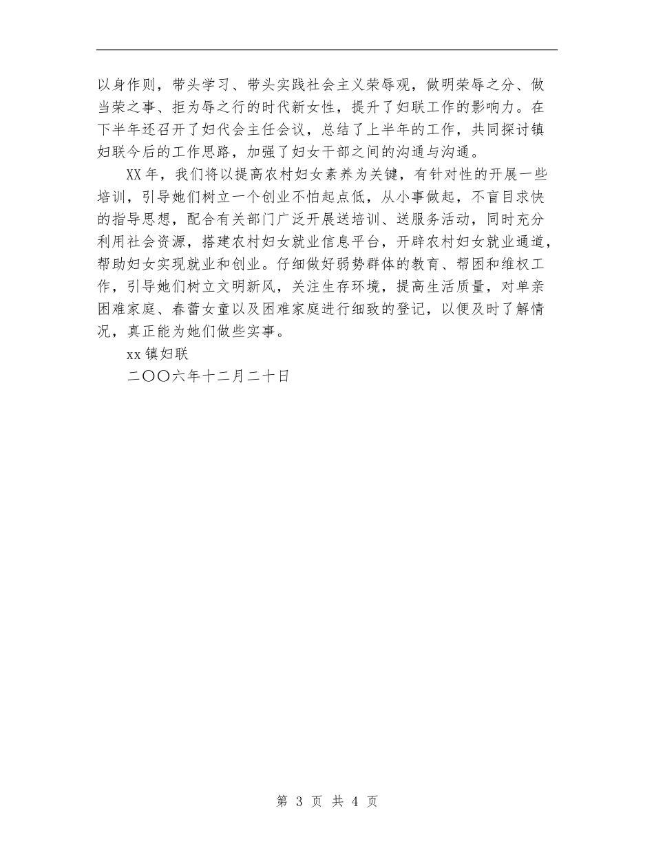 xx镇2024年妇联工作总结_第3页