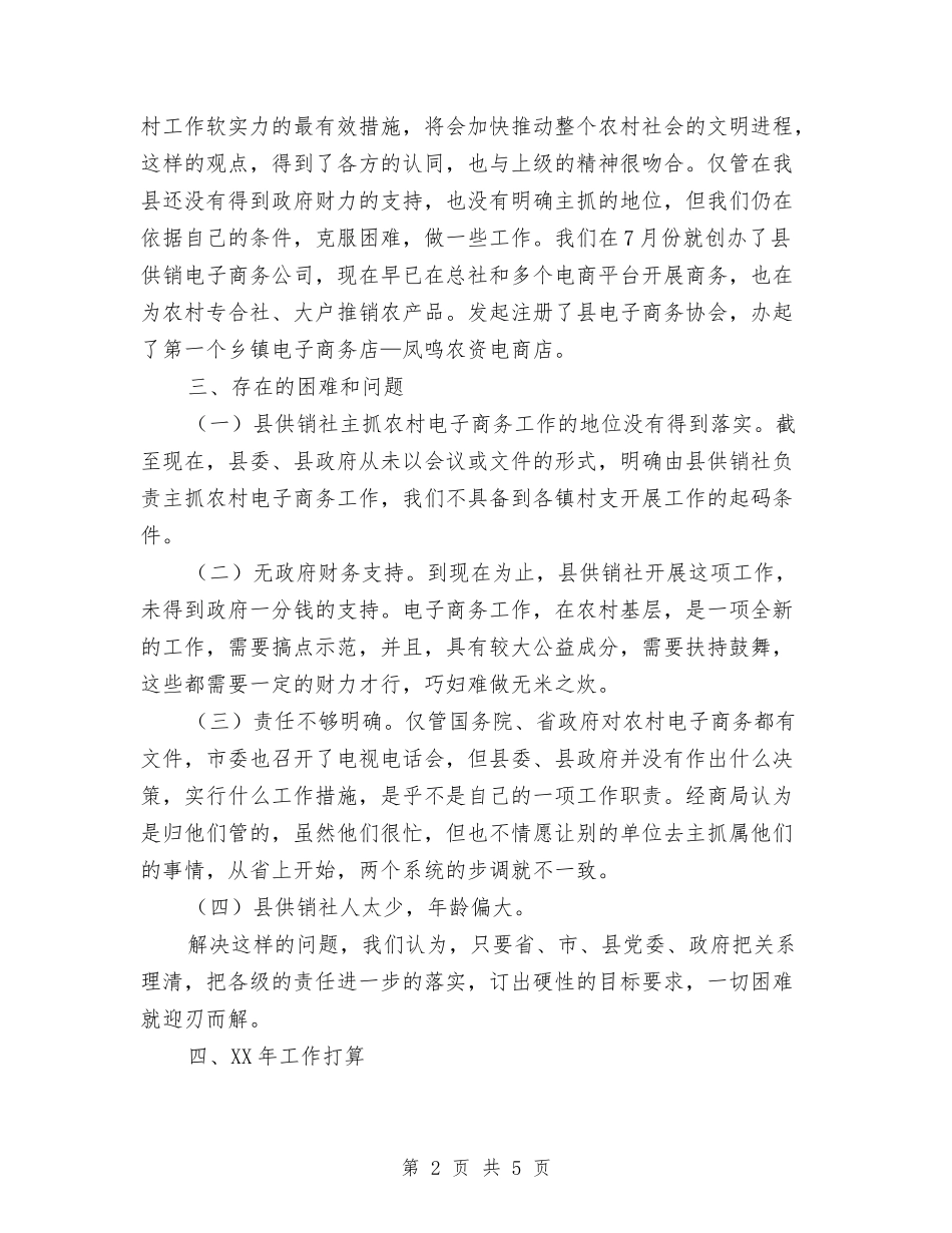 2024年电子商务推进工作总结与2024年电子政务信息化建设总结范文汇编_第2页